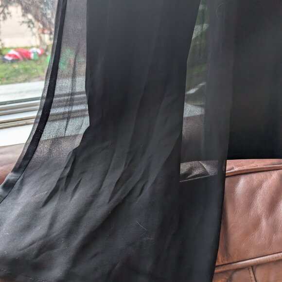 Black jumpsuit with sheer overlay - Picture 4 of 4